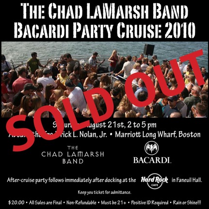 The Chad LaMarsh Band Bacardi 2010 Party Cruise