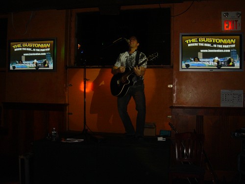 On stage at The Place