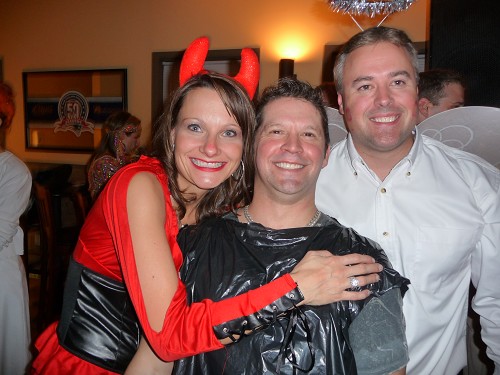 Devil and angel sandwich the hose bag
