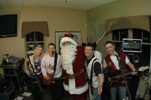 Santa and the Band