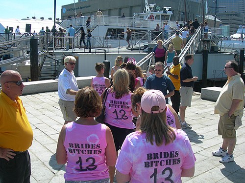 The Bride's Beatches gettin' on board