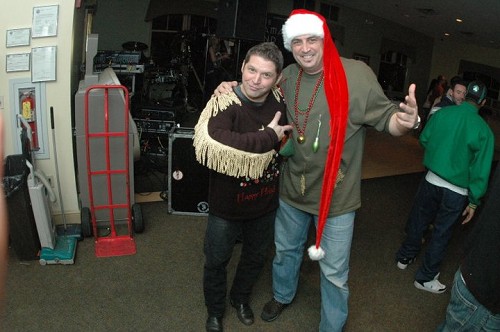 Chad and comedian Mike Koutrobis