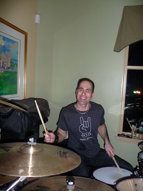 Our crazed drummer Andy