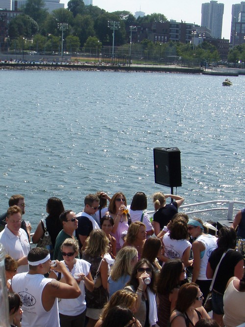 Cruisers sweatin' it out on deck