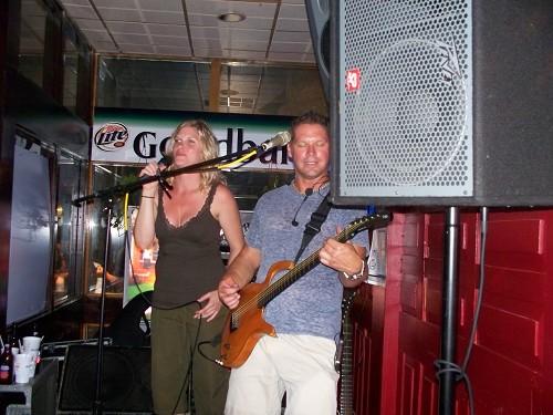 Crystal & Chad sunburned @ the after party