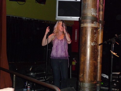 Crystal singin' it