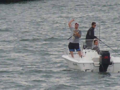 C'mon now - love the fishermen rockin' out!