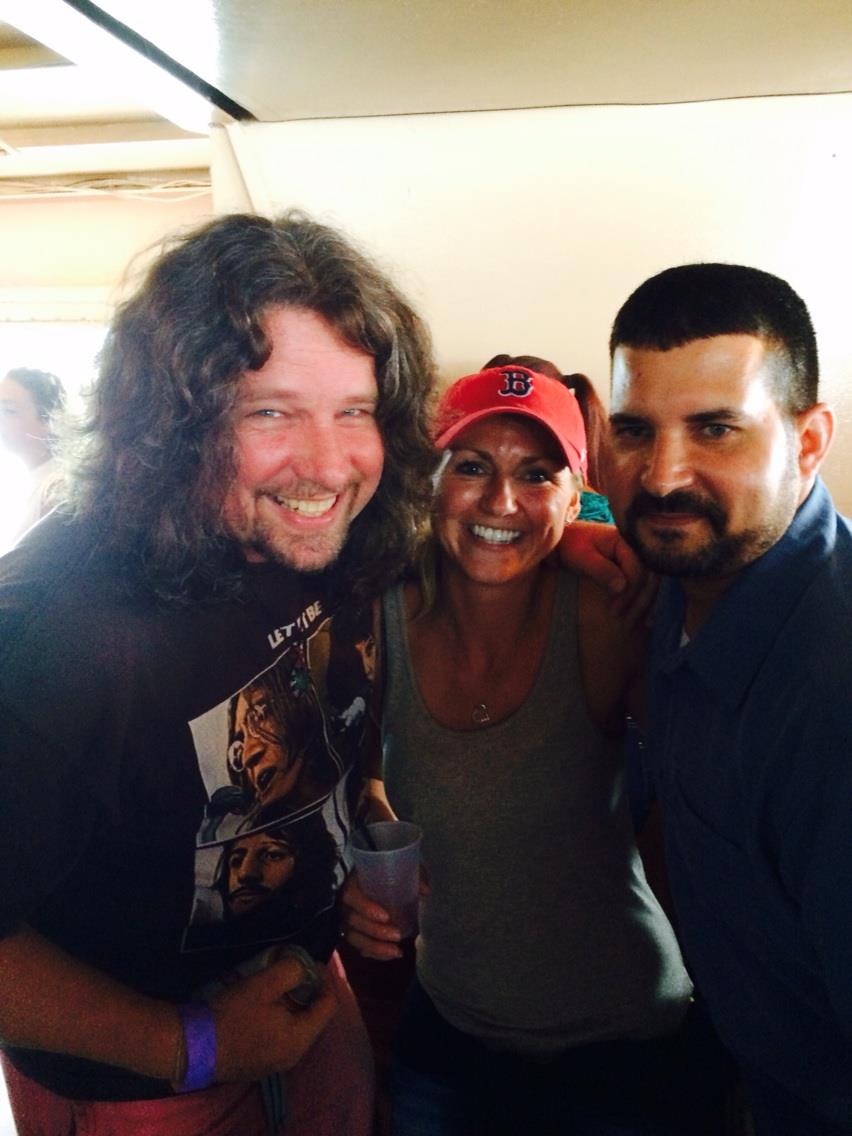 Scott Damgaard on the boat!!!! With Colleen and Kevin