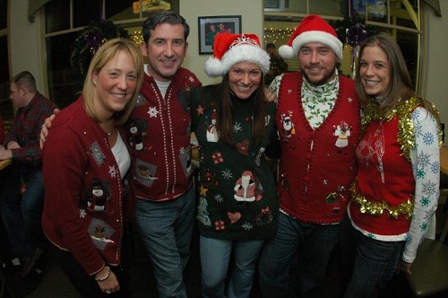 Excellent ugly sweaters - hi Kyle and Sarah!
